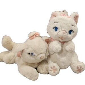 Disney Marie Plush Lot of 2 Aristocats: Vintage + Disney Baby Cat Stuffed Animal